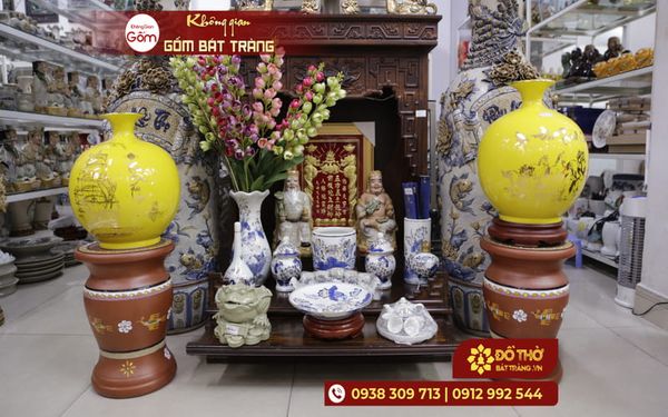 Kinh nghiệm chọn bình hút tài lộc Bát Tràng sang trọng, hợp phong thủy