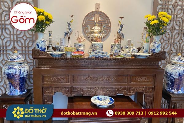 Trang trí đồ thờ cúng gia tiên mang ý nghĩa phong thủy đại cát