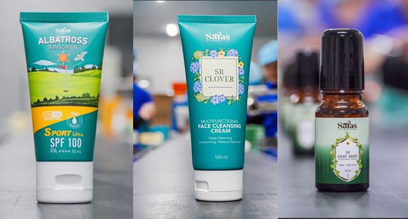 Saras Beauty ra mắt bộ 3 sản phẩm có giá trị: kem chống nắng thể thao Albatross, sữa rửa mặt đa năng SR Clover và serum khử mùi SR Lilac Sage