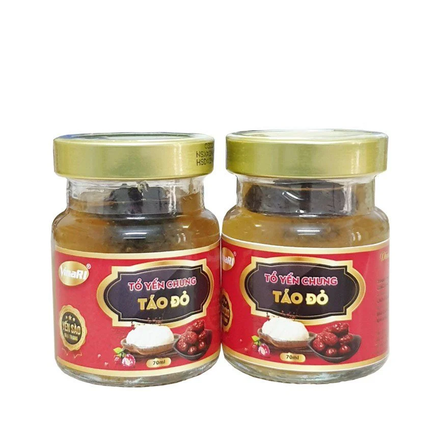 Hũ Yến Sào Khánh Hòa Chưng Sẵn Táo Đỏ 35% 70ml