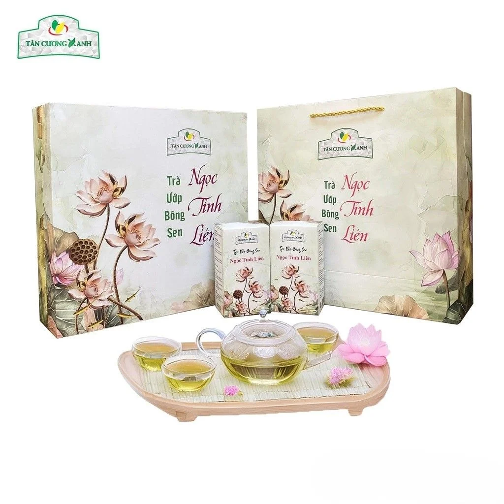 Hộp Trà Ướp Bông Sen Ngọc Tỉnh Liên