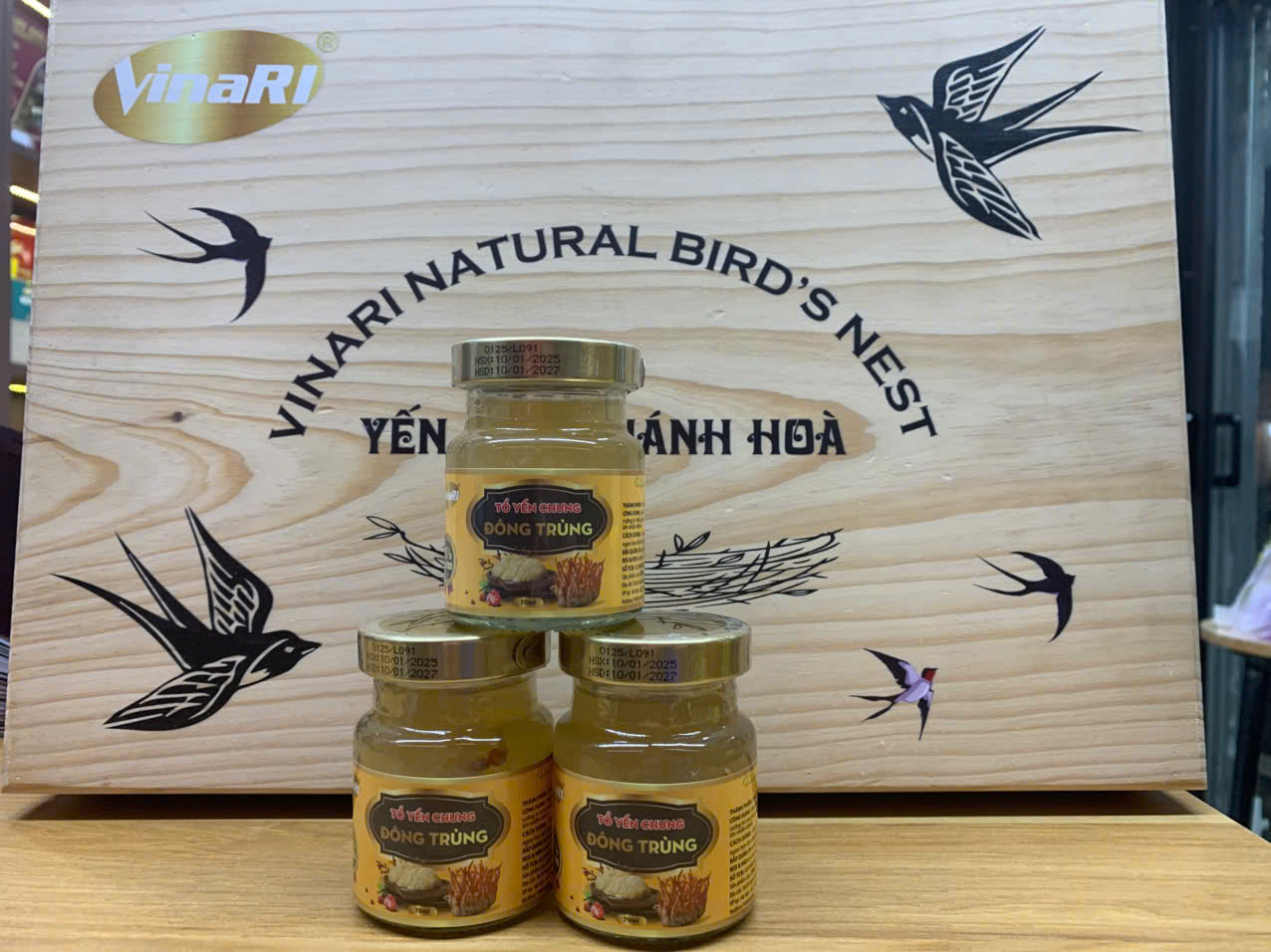 Combo 20 Hũ Yến Sào Tiến Vua Khánh Hòa Chưng Sẵn Đông Trùng Hạ Thảo