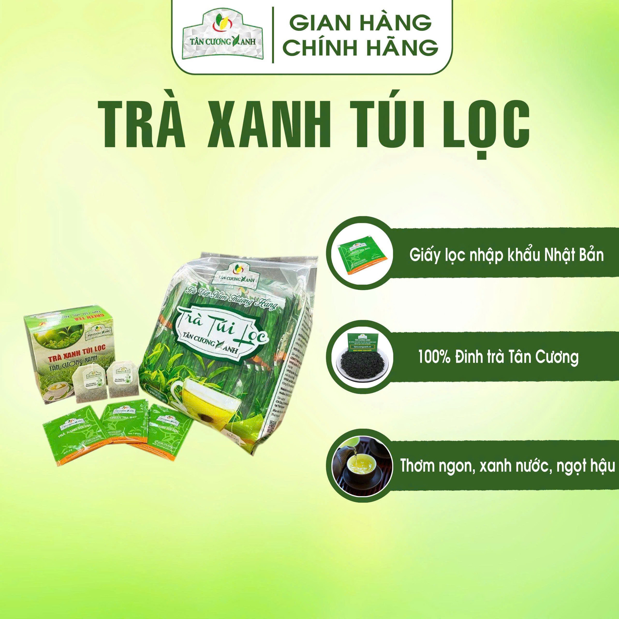 Trà Xanh Túi Lọc Tân Cương Xanh: Nét Thanh Khiết Từ Đất Trà Thái Nguyên