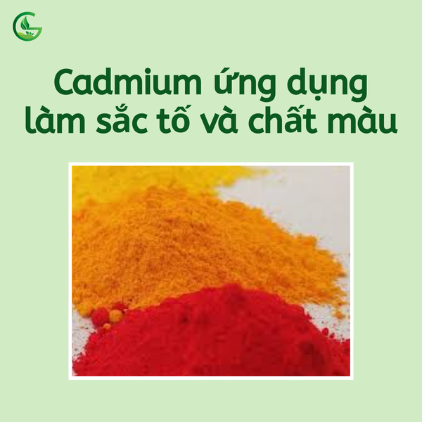 Cadimi ứng dụng làm màu sắc