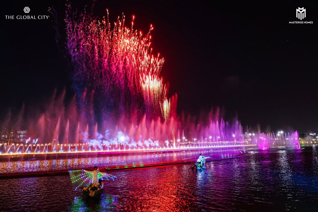 Chiêm ngưỡng The Canal of Love – Kênh đào nhạc nước 2 km tại The Global City, Quận 2