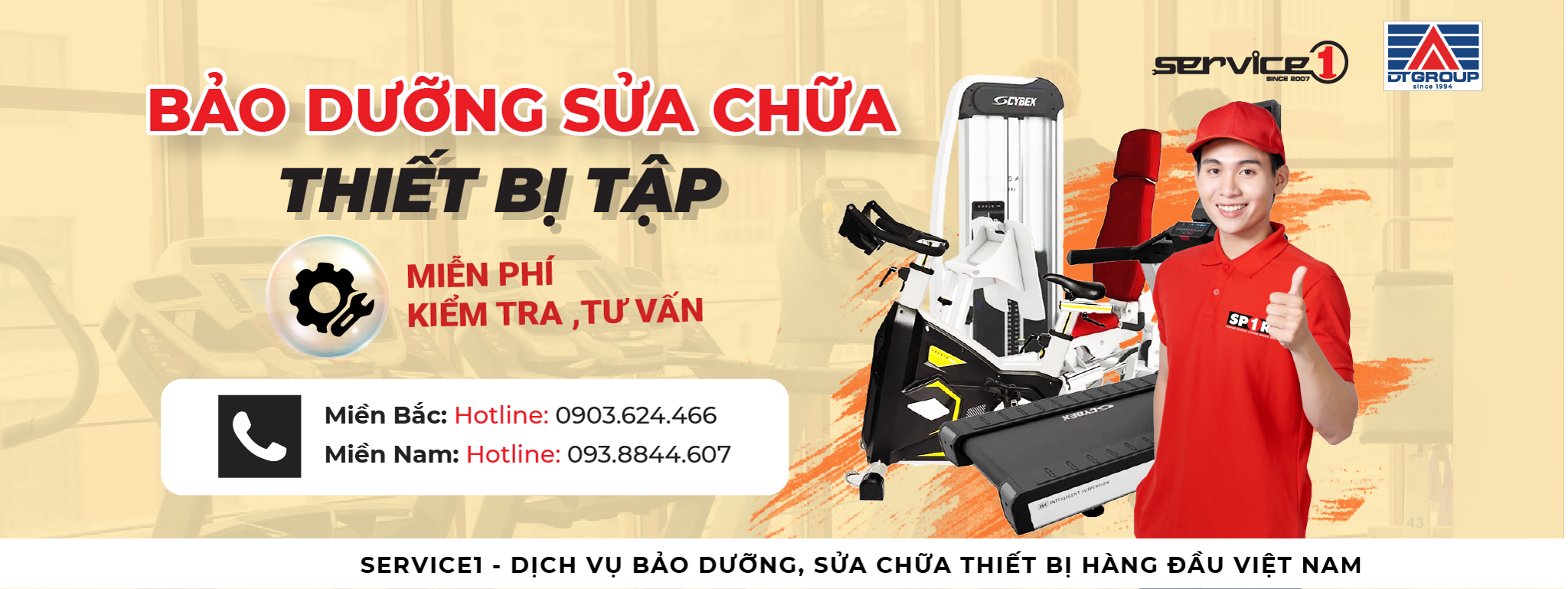 Bảo dưỡng sửa chữa thiết bị tập