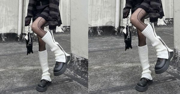 Tất ống chân có dây kéo