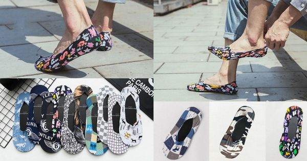 Vớ ngắn nam có họa tiết
