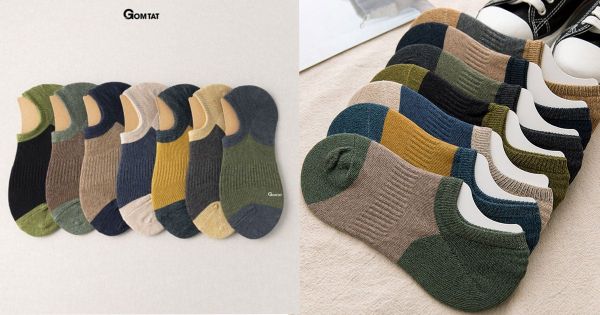 Vớ ngắn nam nhiều màu sắc