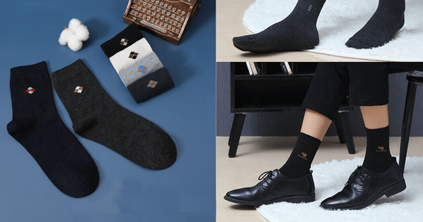 Tất trơn cổ trung sox cotton