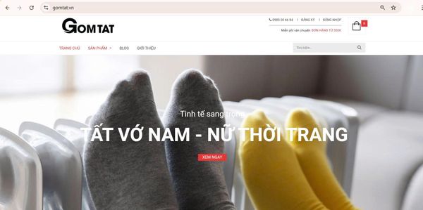 GOM TAT phân phối tất uy tín tại thị trường phụ kiện thời trang Việt Nam