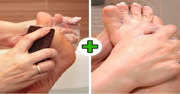 Vệ sinh chân trước khi mang tất