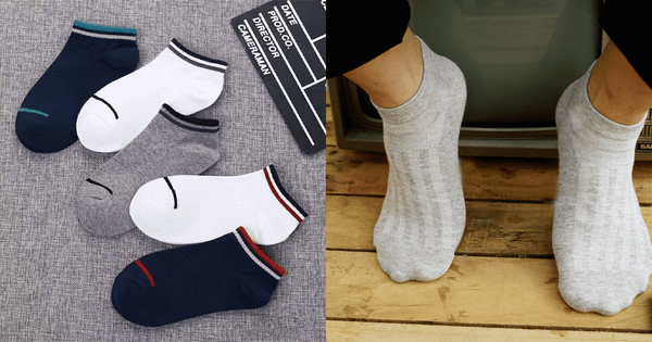 Tất nam cotton cổ ngắn