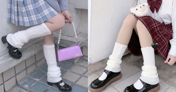 Tất ống chân kiểu đơn giản