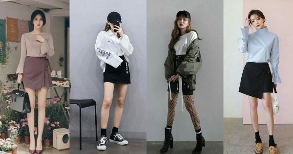 Áo phông Basic phối cùng váy chữ A