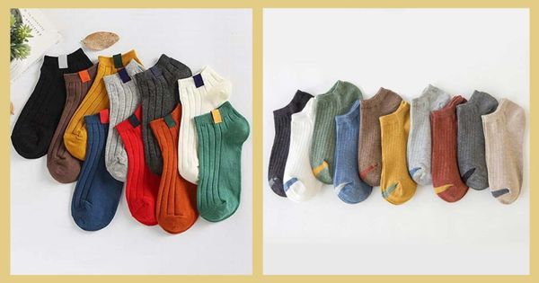 Tất Vintage nam siêu xịn xò cổ cao trơn nhiều màu