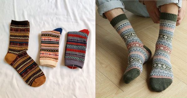 Tất giữ ấm chân thổ cẩm