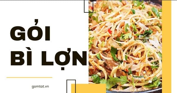 gỏi bì lợn
