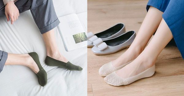 Tất tàng hình phối với giày