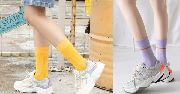 Tất cho giày thể thao nữ tất cổ cao