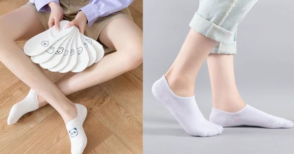 Tất tàng hình có họa tiết đơn giản thường dễ phối đồ hơn