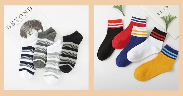 Tất nữ cao cổ có họa tiết