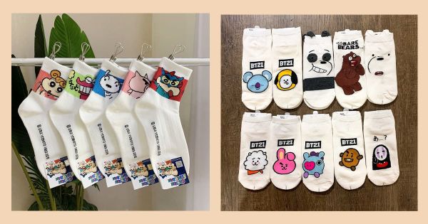 Tất nữ cao cổ họa tiết hoạt hình