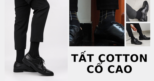 tất cotton cổ cao