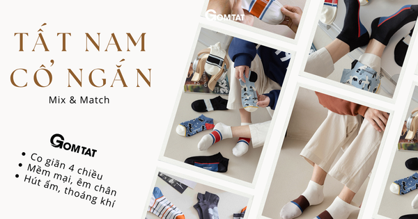 Mix & Match với vớ nam cổ ngắn