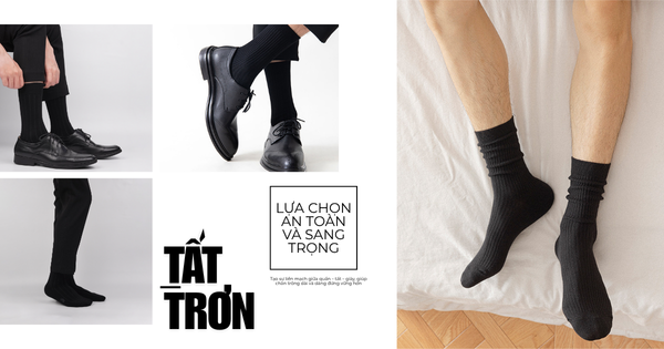 tất đi giày tây trơn