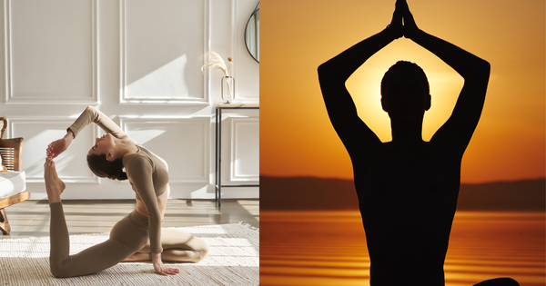 thiền hoặc tập yoga