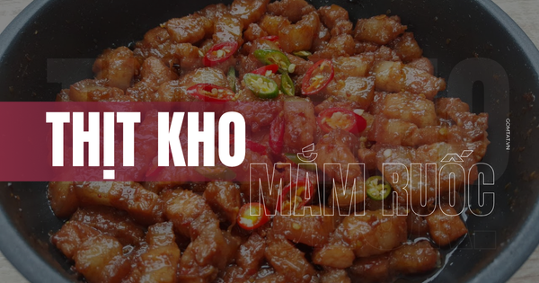 Thịt ba chỉ kho mắm ruốc