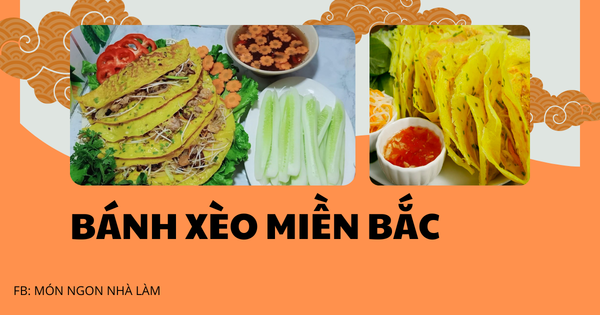 bánh xèo hương vị miền Bắc