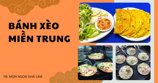 bánh xèo miền Trung đậm đà