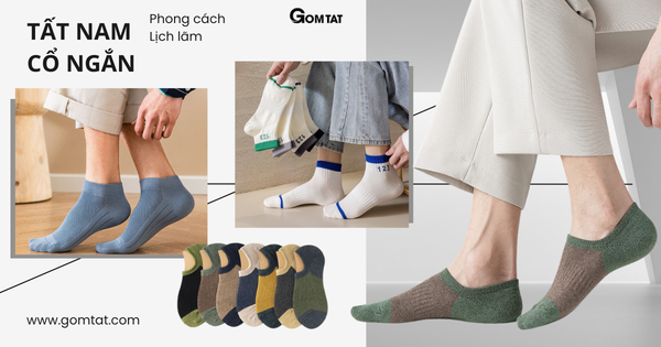 tất vớ nam cổ ngắn