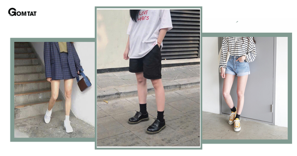 Tip phối tất vớ với quần short