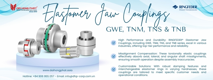 Elastomer Jaw Coup­lings