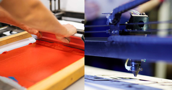 In áo thun đồng phục lụa và decal, tưởng giống lại rất khác nhau