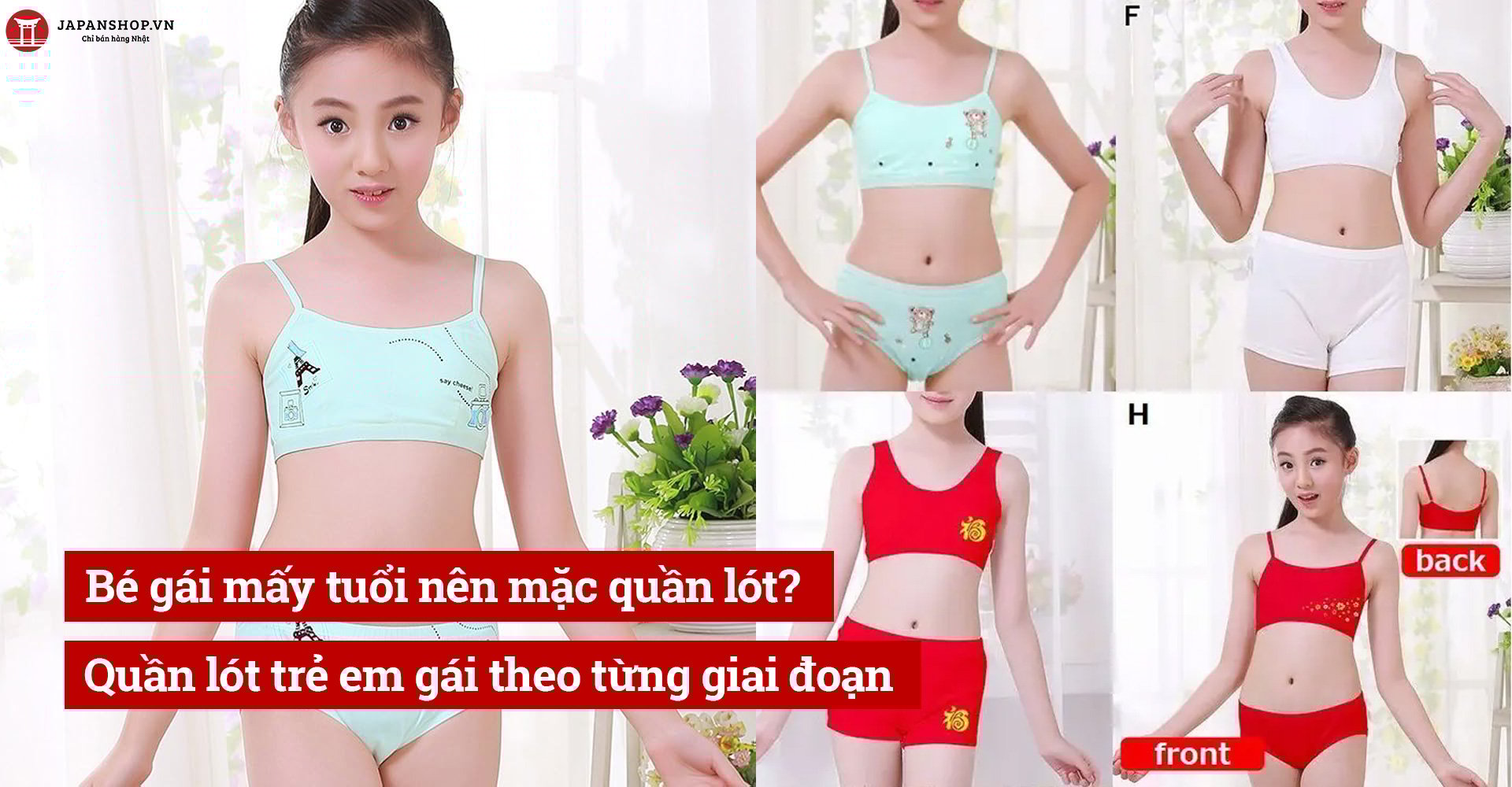 Bé gái mấy tuổi nên mặc quần lót? Quần lót trẻ em gái theo từng giai đoạn