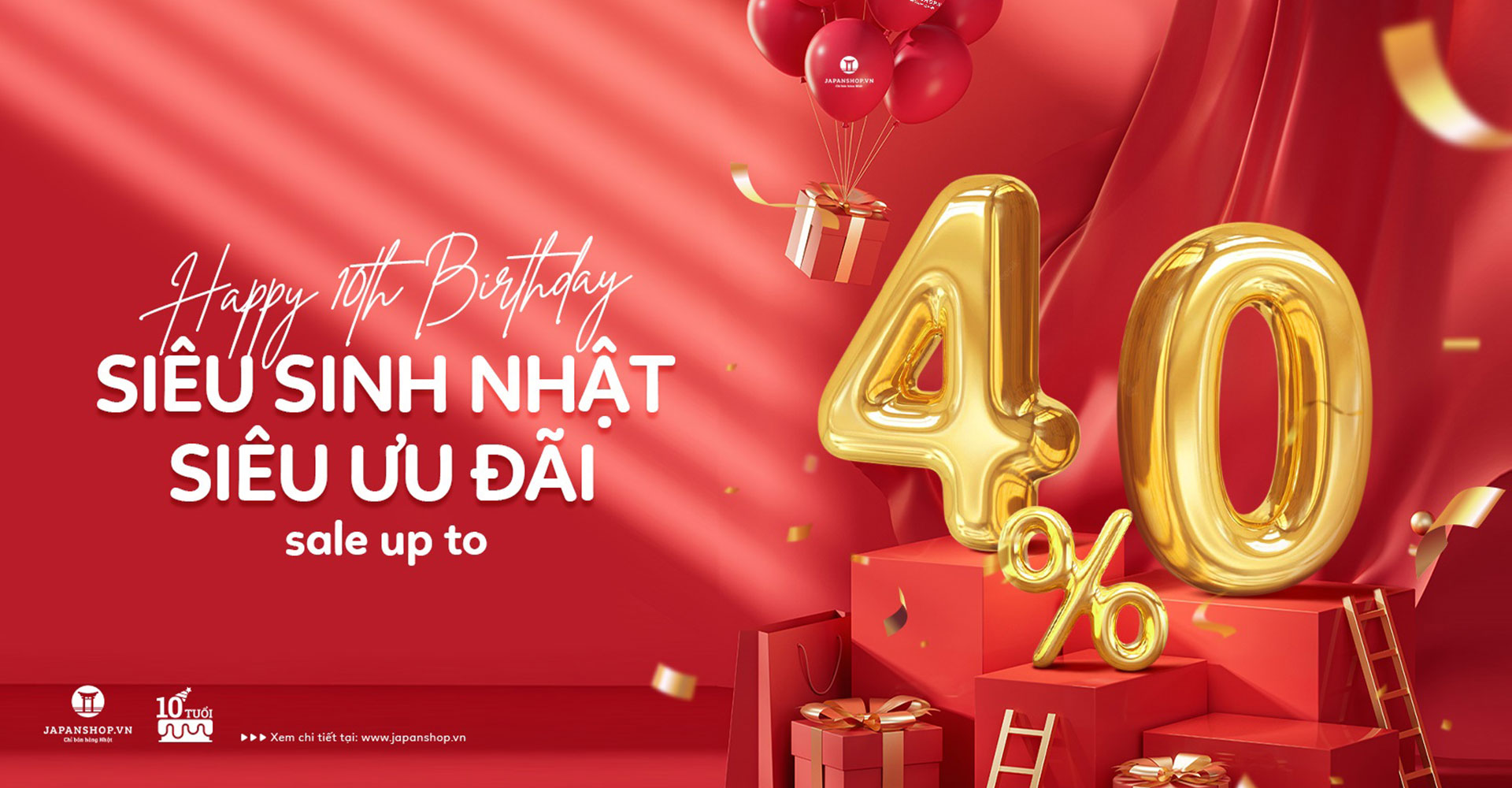 Siêu sinh nhật, siêu ưu đãi - mừng japanshopvn 10 tuổi
