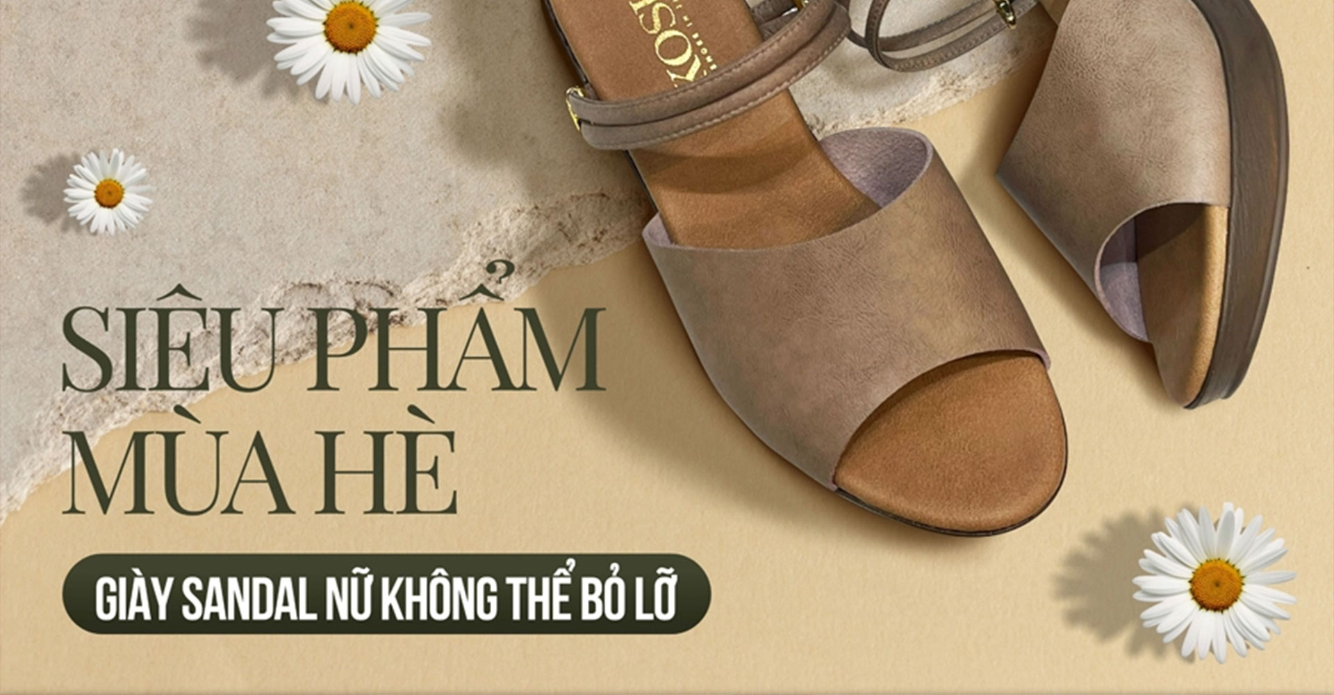 Siêu phẩm mùa hè - Giày sandal nữ không thể bỏ lỡ