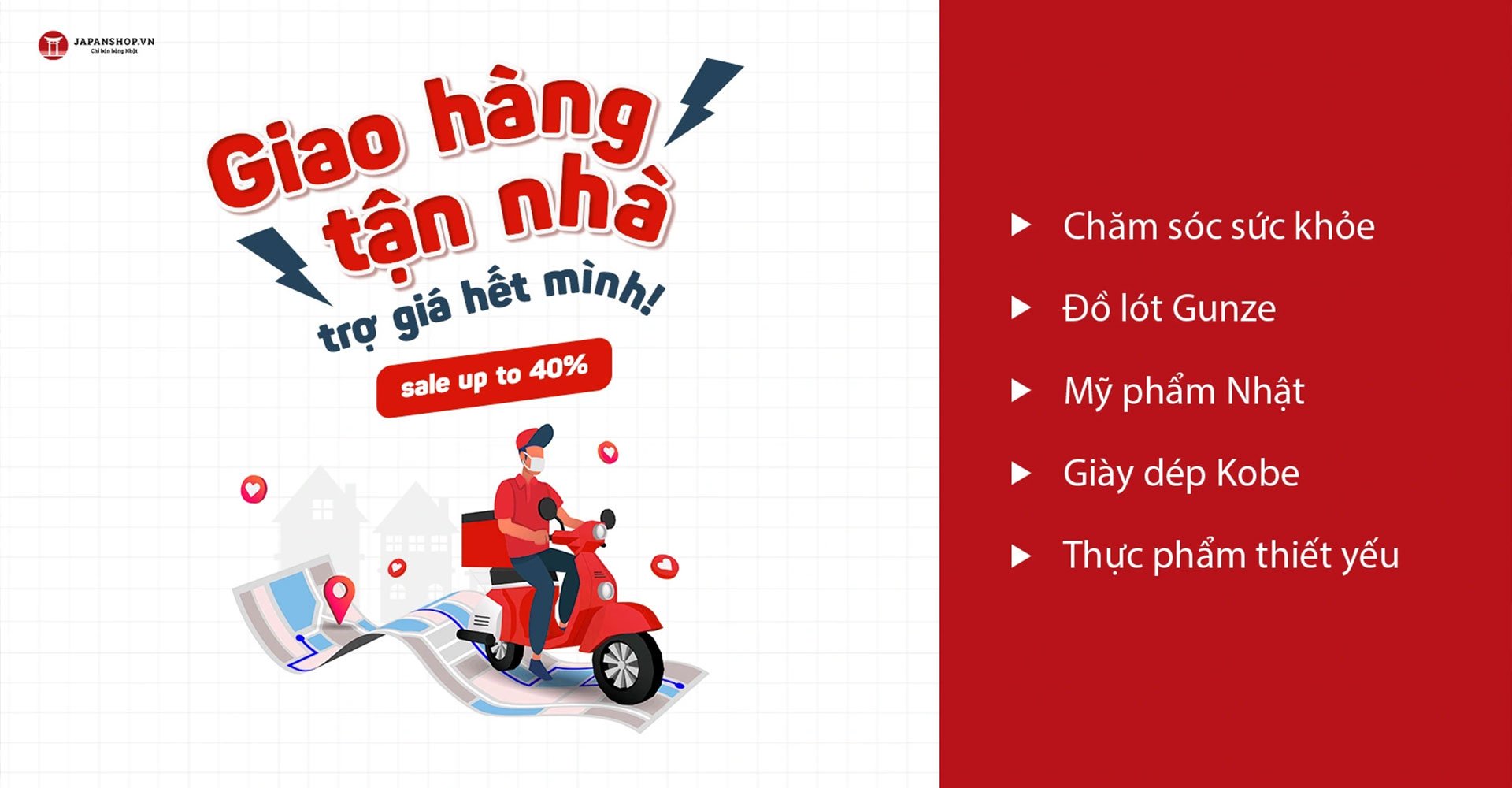 Giao hàng tận nhà, trợ giá hết mình - duy nhất trong tháng 9