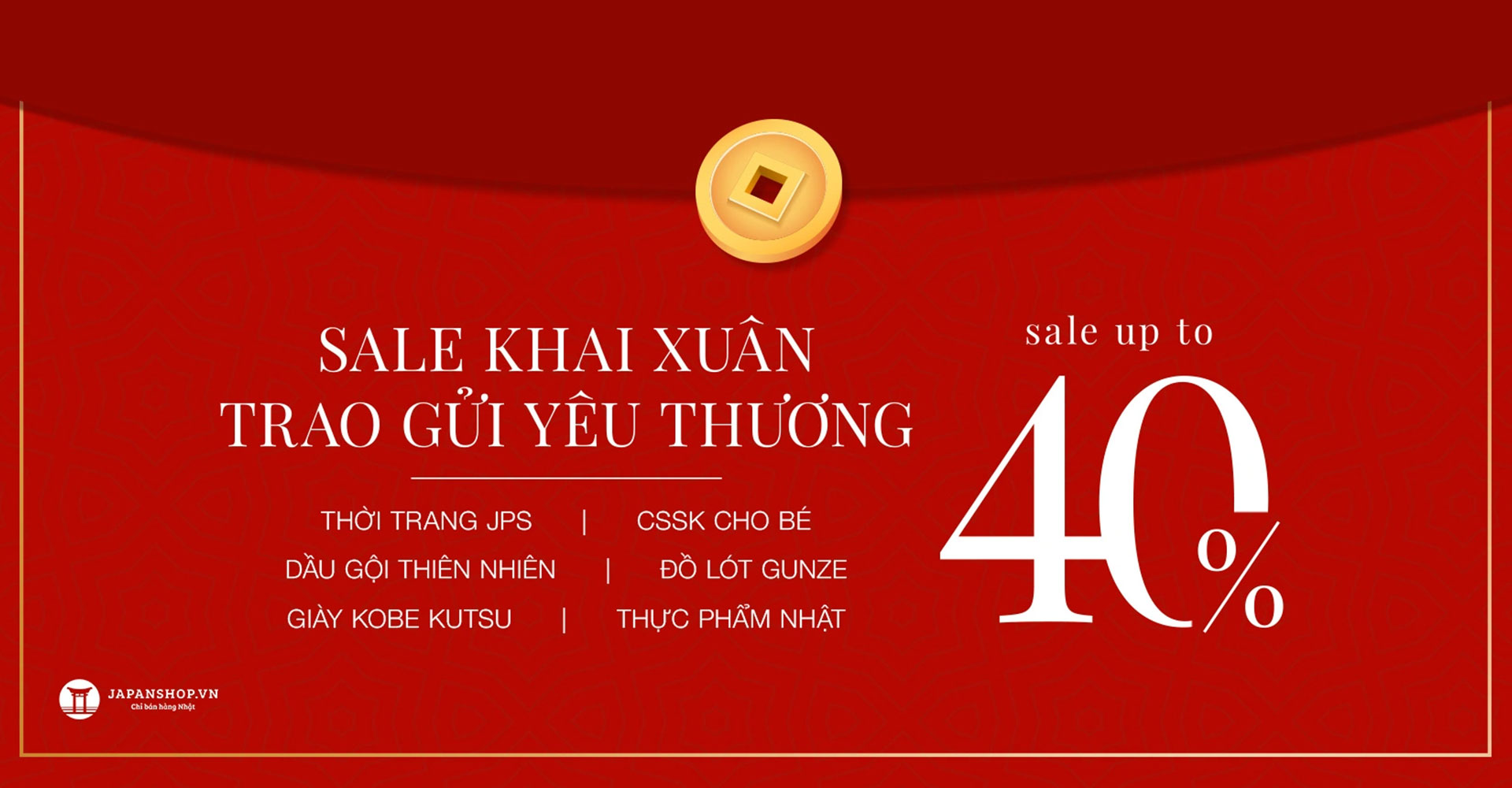 Khai xuân mới, trao yêu thương - sale up to 40%
