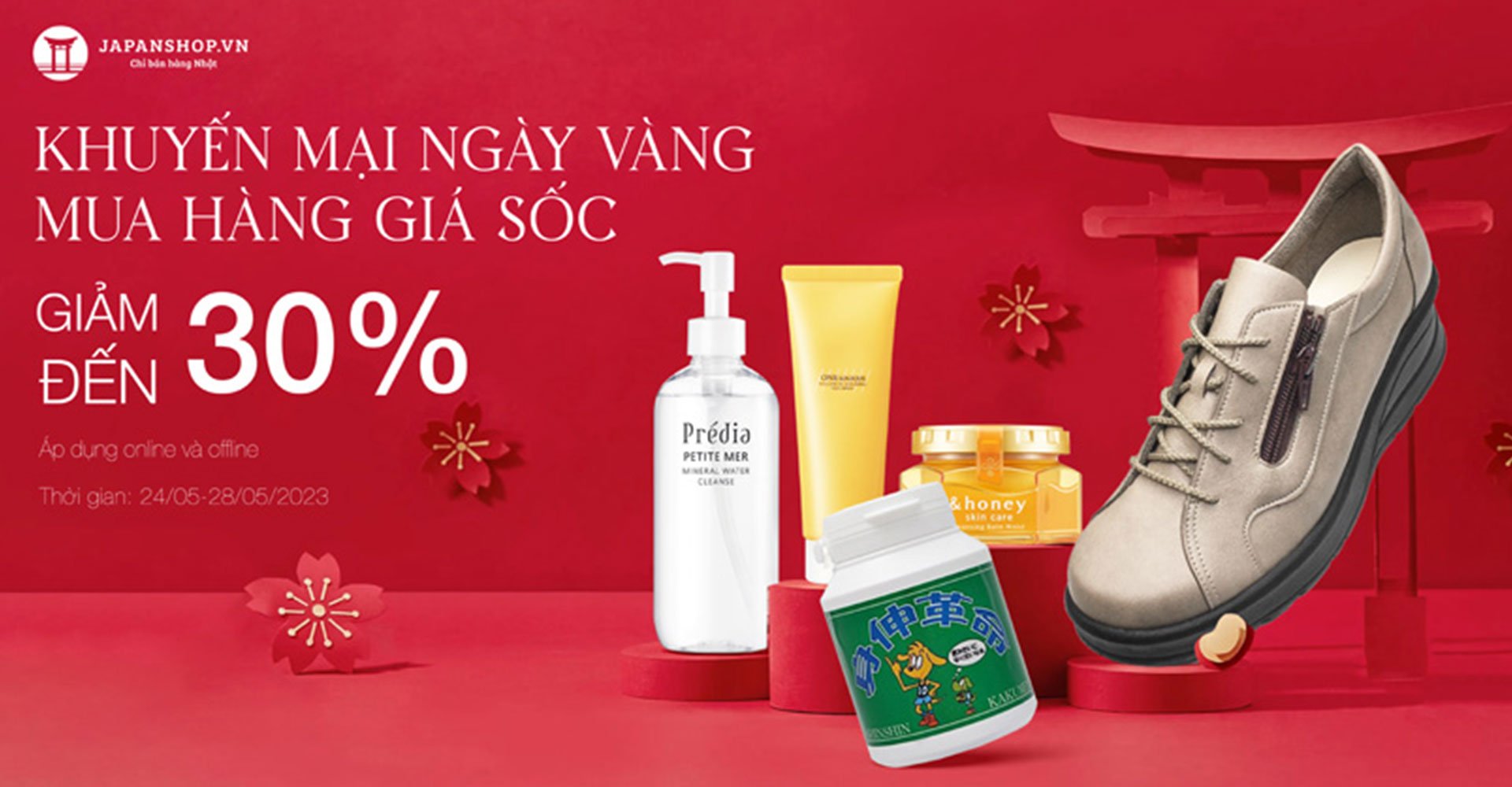 Khuyến mại ngày vàng - mua hàng giá sốc giảm đến 30%