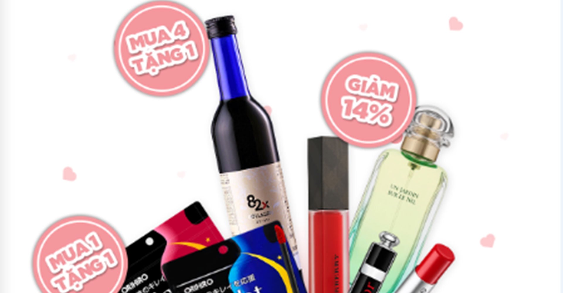 Tháng tình yêu - quà tình nhân cùng ngàn ưu đãi tại japanshop.vn