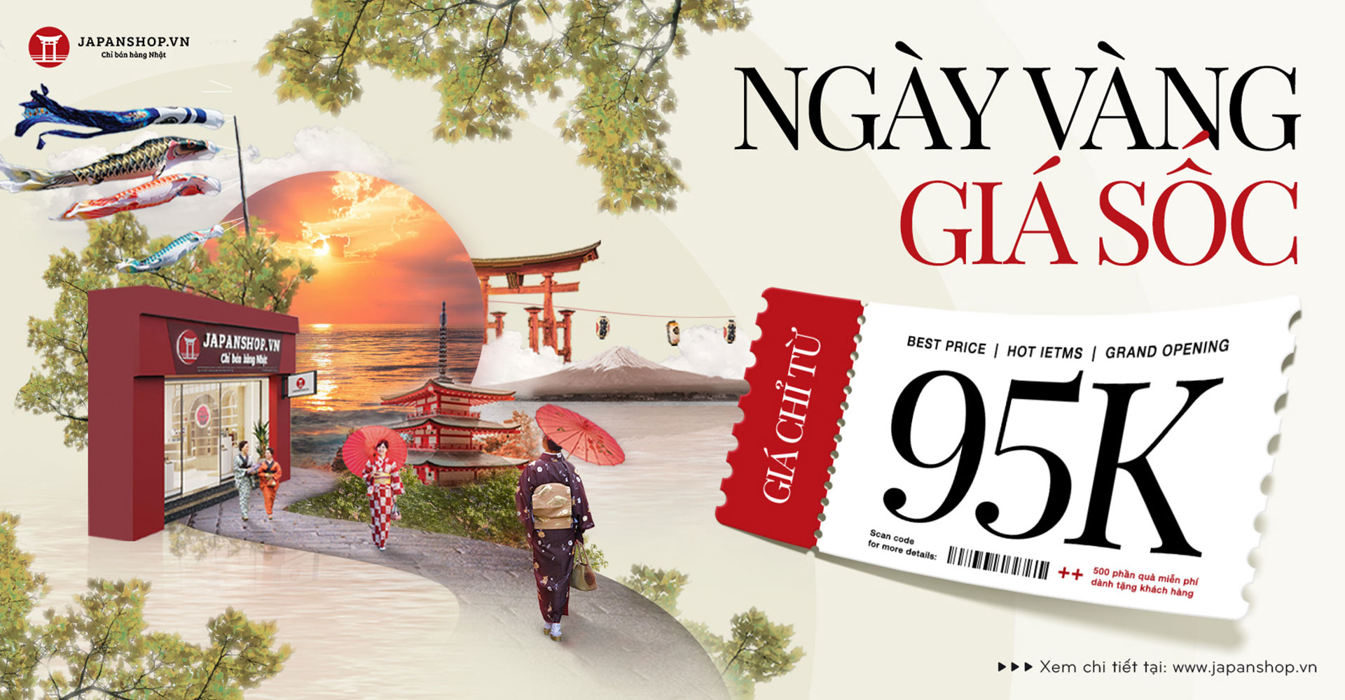 Ưu đãi khai trương japanshop.vn ngoại giao đoàn - ai cũng có quà
