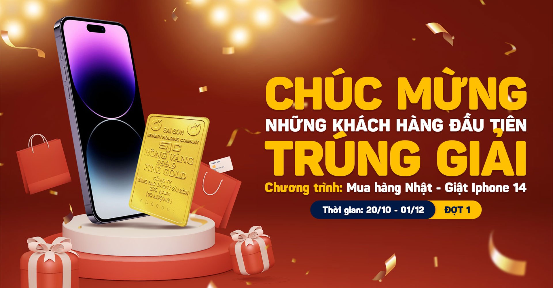 Kết quả chương trình bốc thăm trúng thưởng đợt 1 tại japanshop.vn