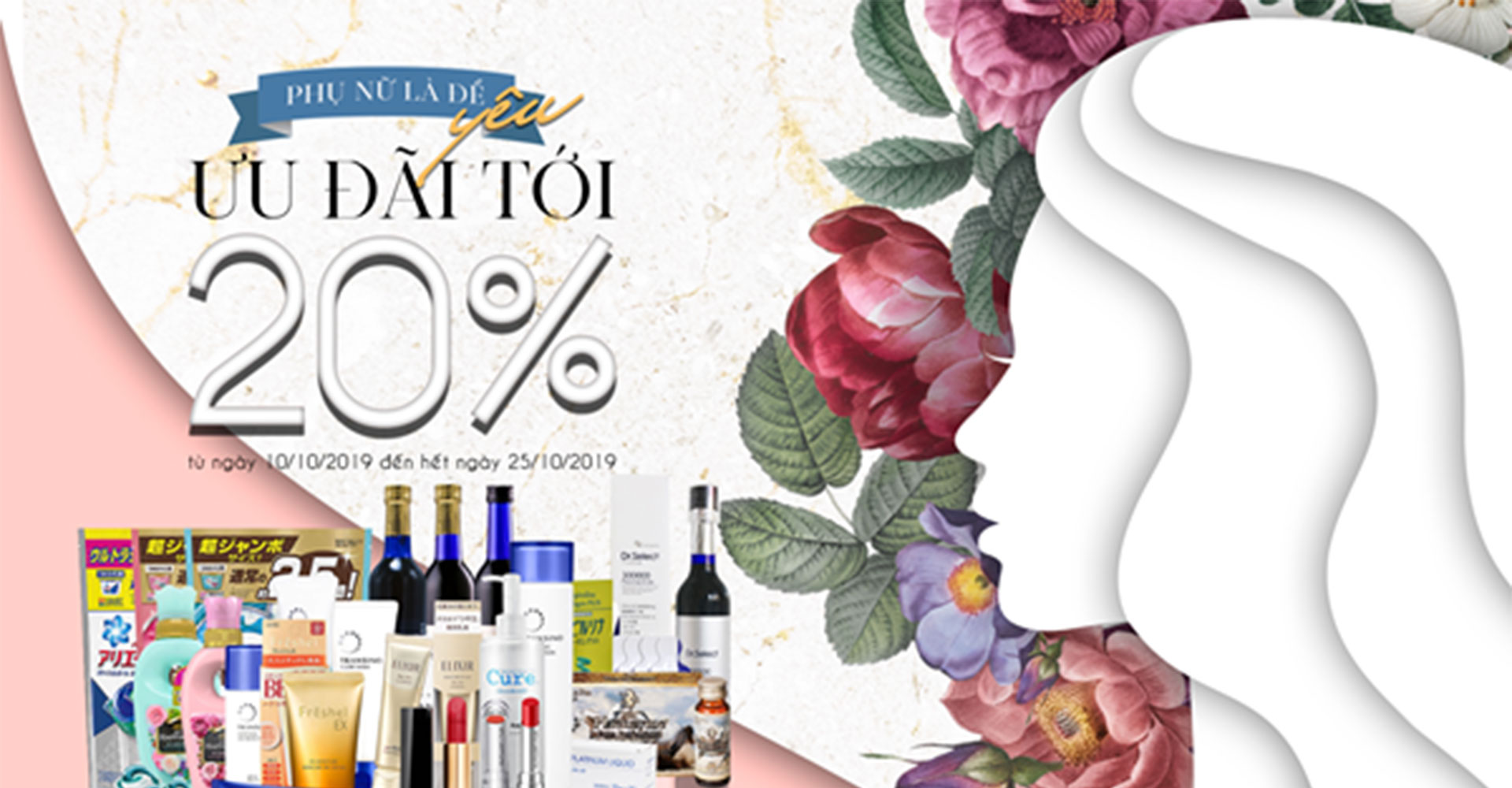 Tưng bừng ưu đãi chào đón ngày phụ nữ việt nam 20/10