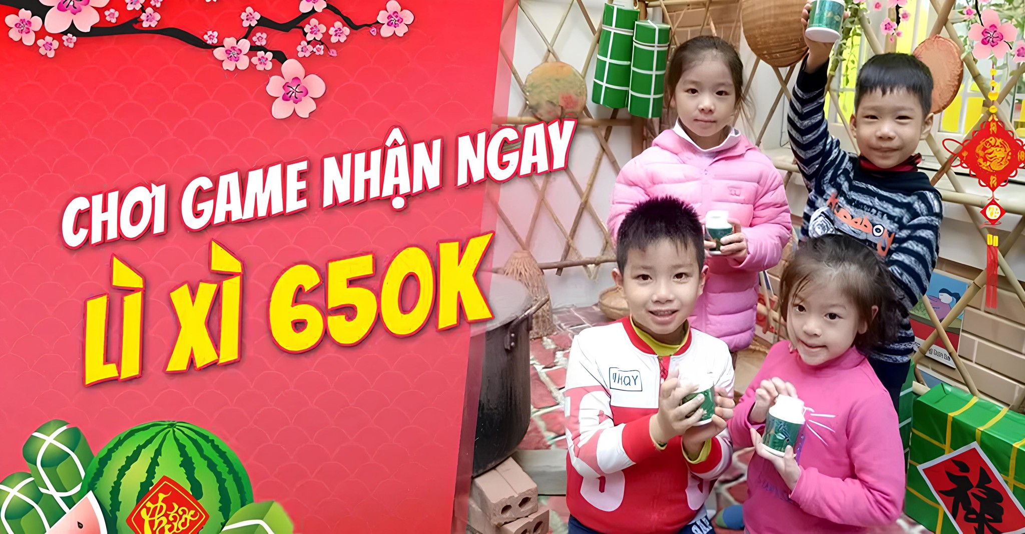 Chơi game facebook trúng ngay lì xì 650k