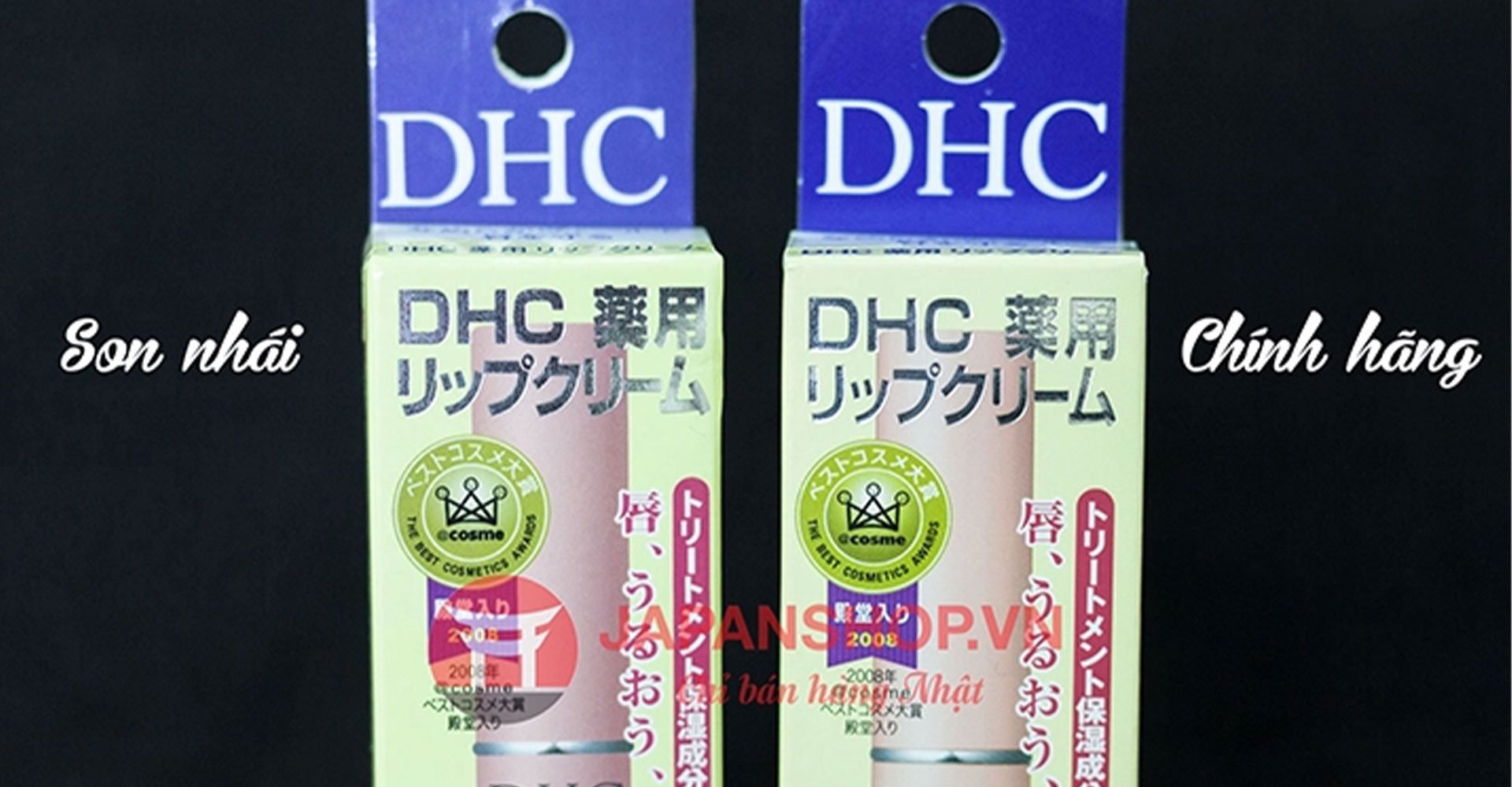 Son dưỡng môi DHC Nhật Bản thật giả lẫn lộn???